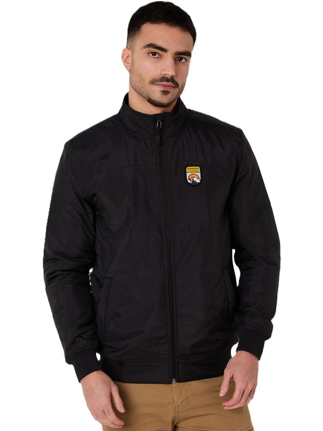Wildcraft Men Brand Logo Bomber Jacket