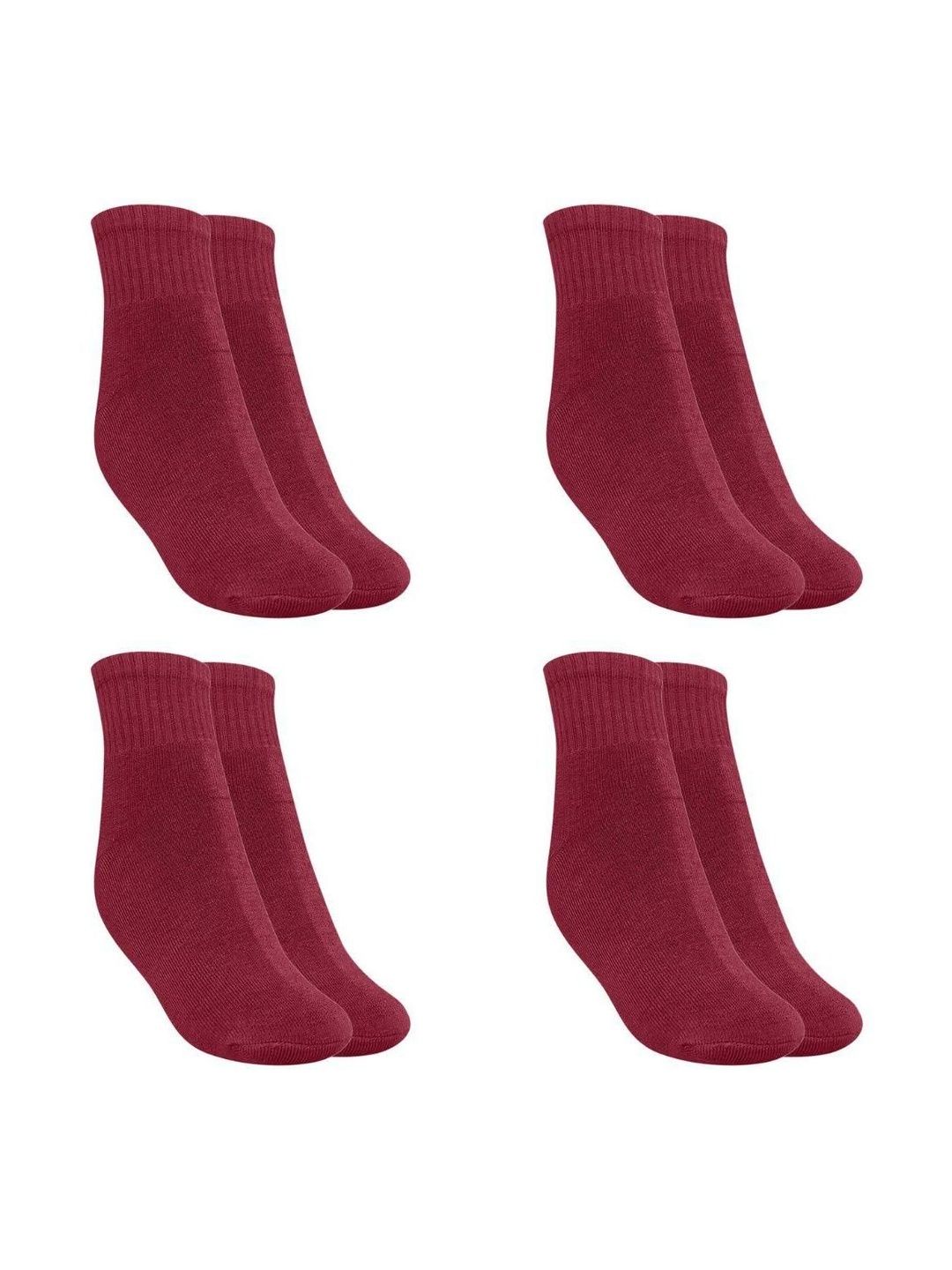 MUKHAKSH Men Pack of 4 Pure Cotton Ankle-Length Socks