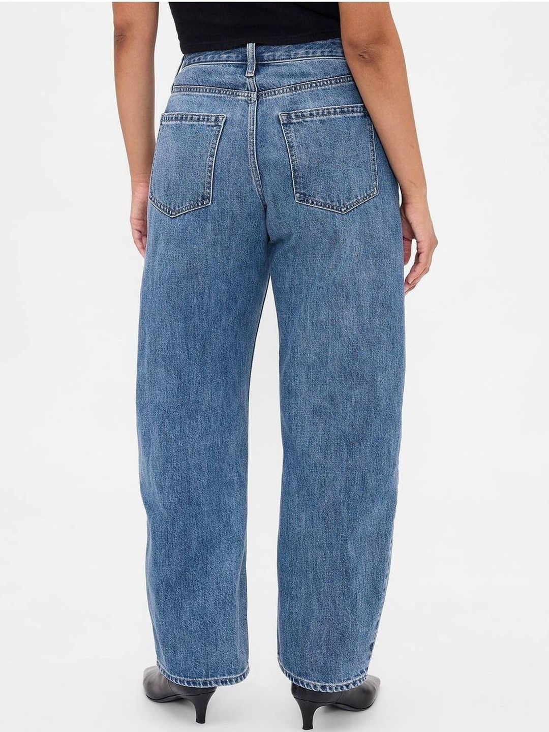 High-Rise Relaxed Fit Wide-Leg Jeans