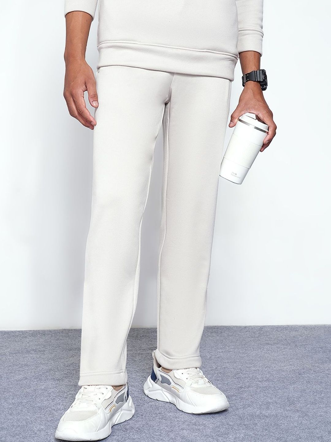Ajile by Pantaloons Men Mid-Rise Drawstring Track Pants