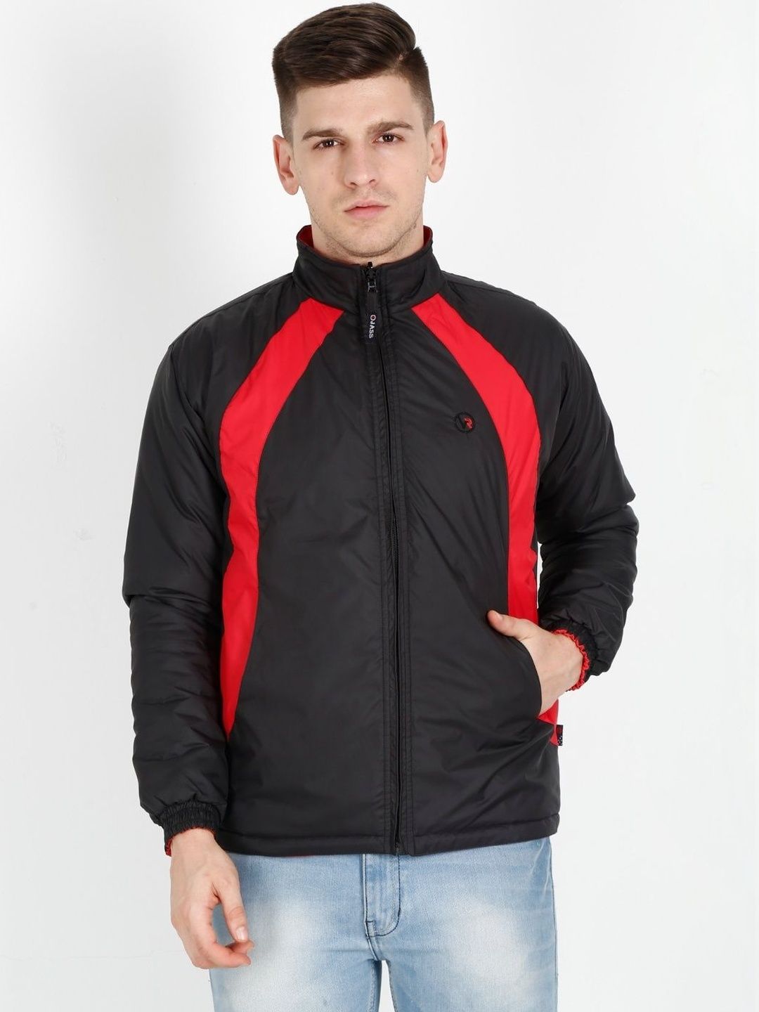 VROJASS Men Colourblocked Water Resistant Puffer Jacket