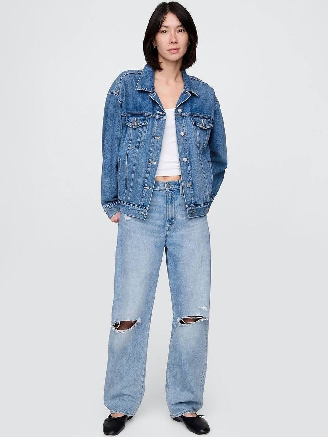 Ripped High Waist Jeans