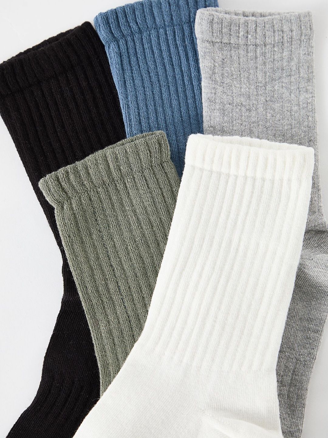 Trendyol Men Pack Of 5 Striped Ankle-Length Socks