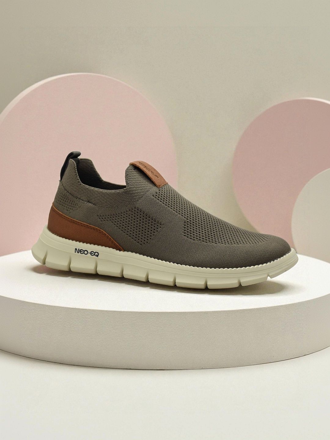 TRV Men Perforations Slip-On Sneakers