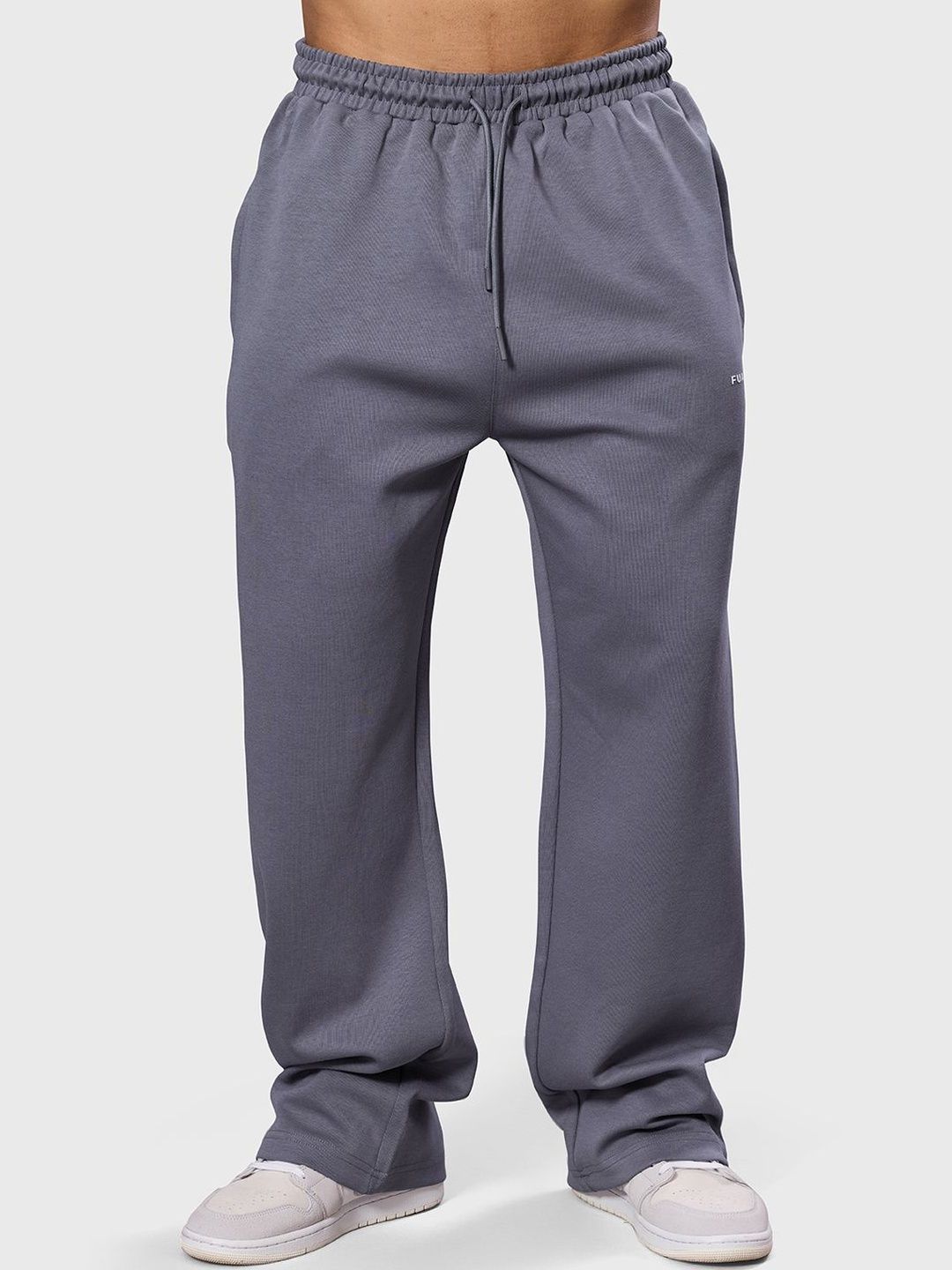 Men Oversized-Fit Cotton Track Pants deal from myntra