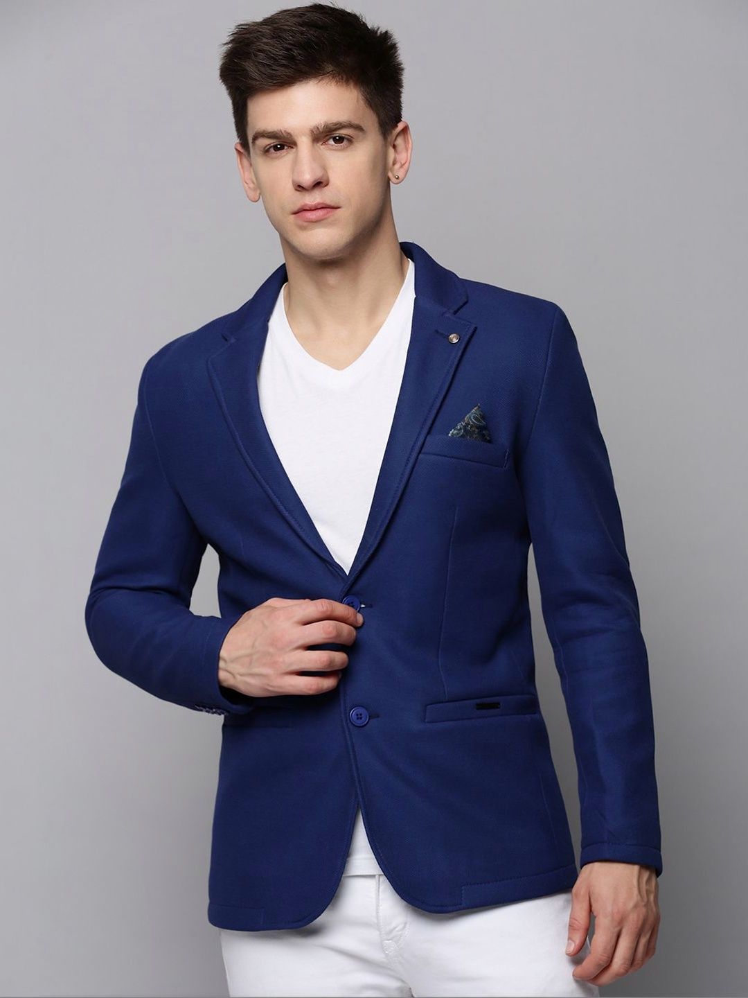 SHOWOFFFF SHOWOFFFF Notched Lapel Long Sleeves Single-Breasted Blazers