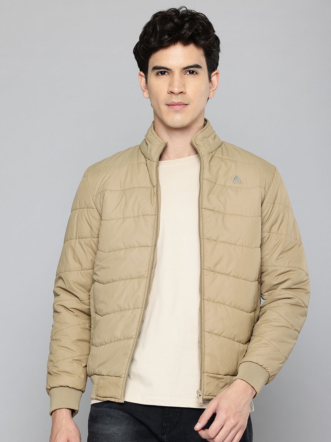Fort Collins Mock Collar Padded Bomber Jacket