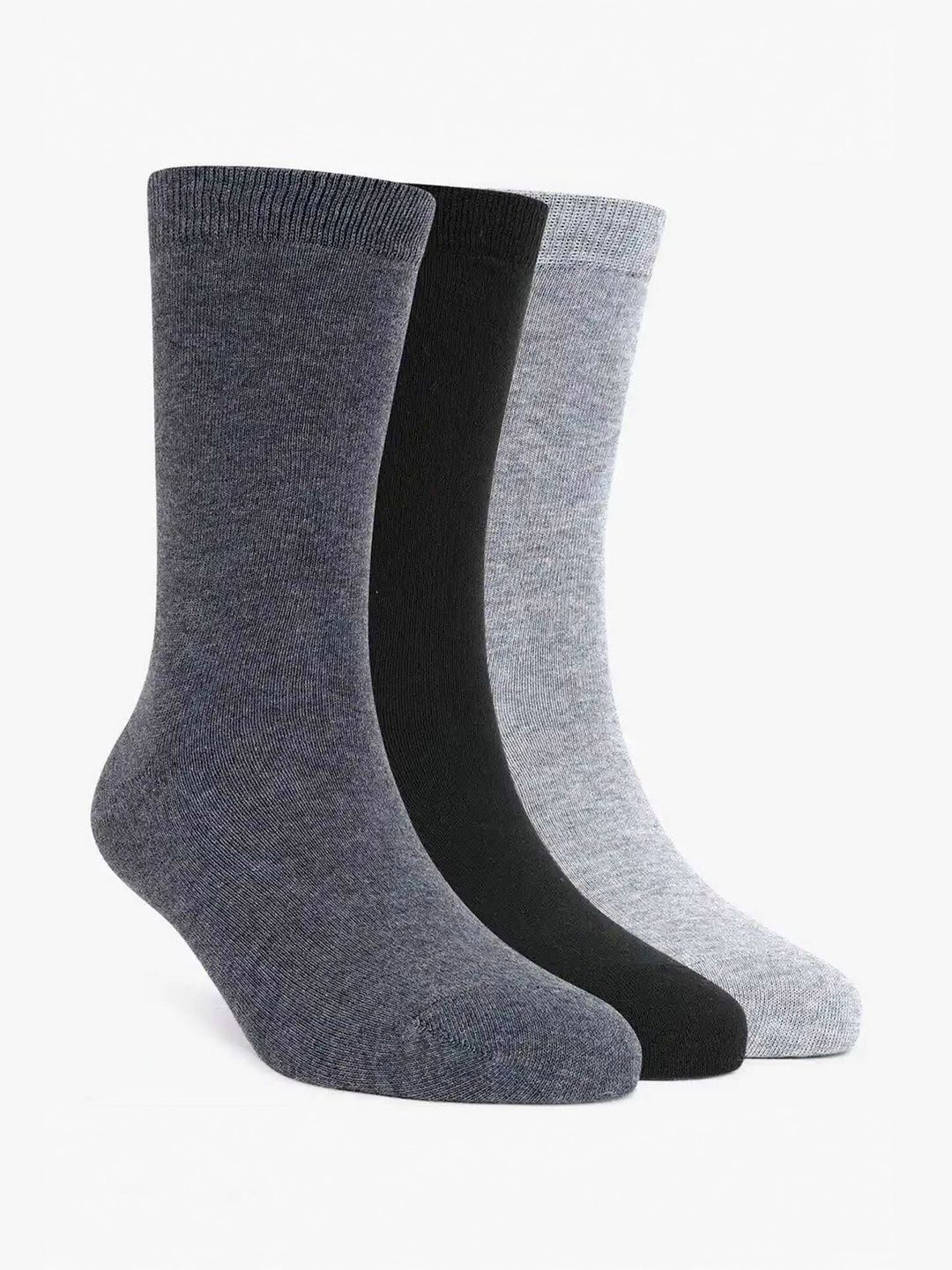 Akeeta Pack Of 3 Cotton Calf-Length Socks