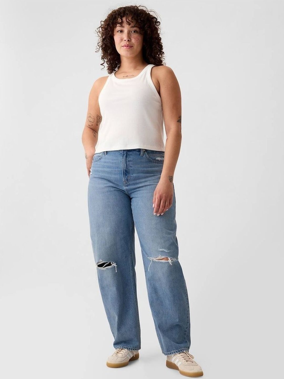 Ripped High Waist Jeans