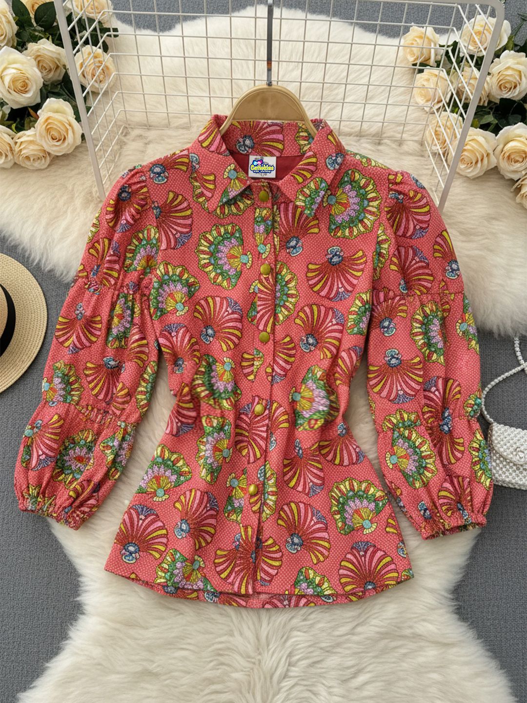 Shirt Style Top Pink - Buy Shirt Style Top Pink online in India