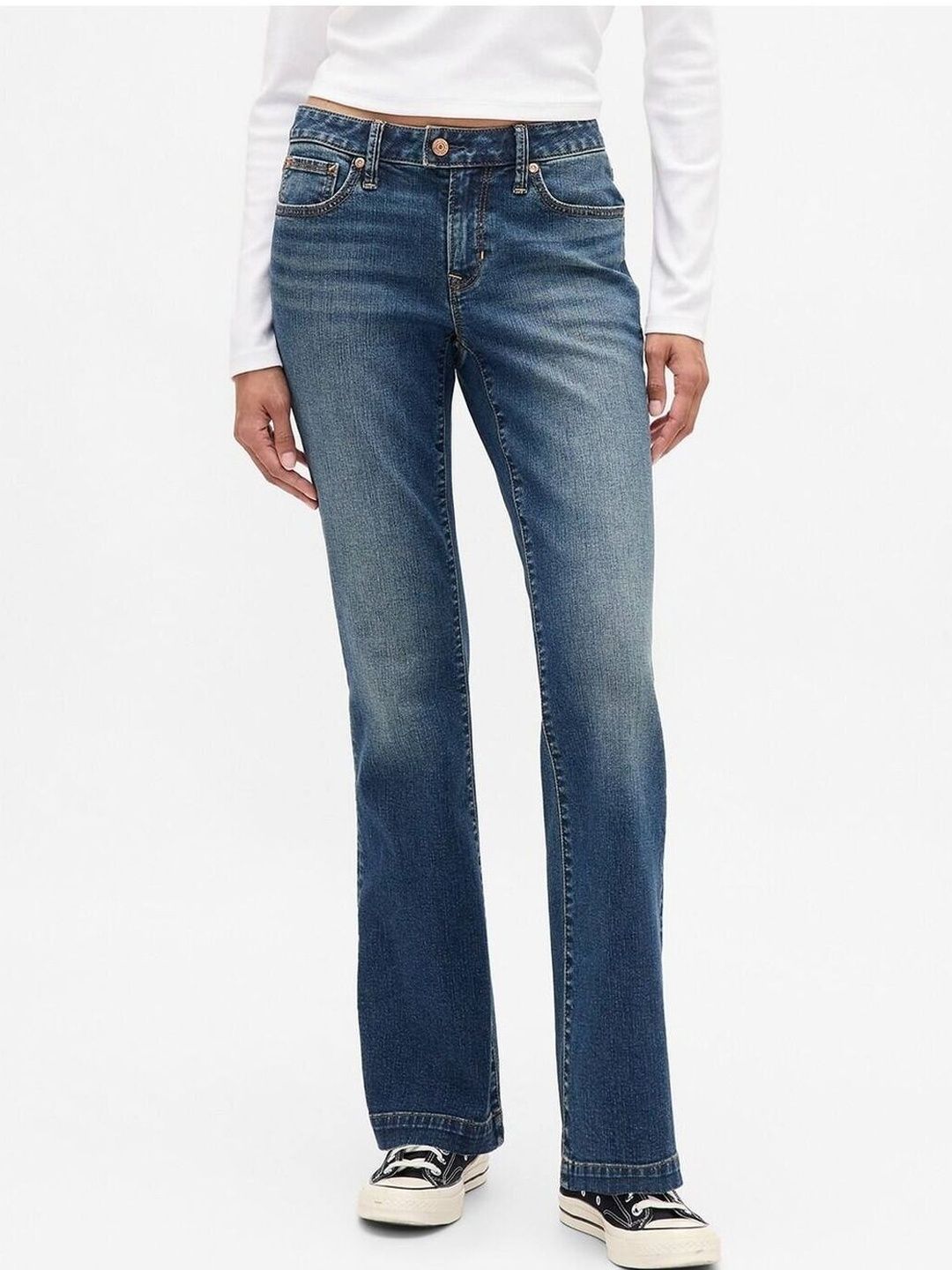 Relaxed Fit Light Fade Mid-Rise Boot-Cut Jeans