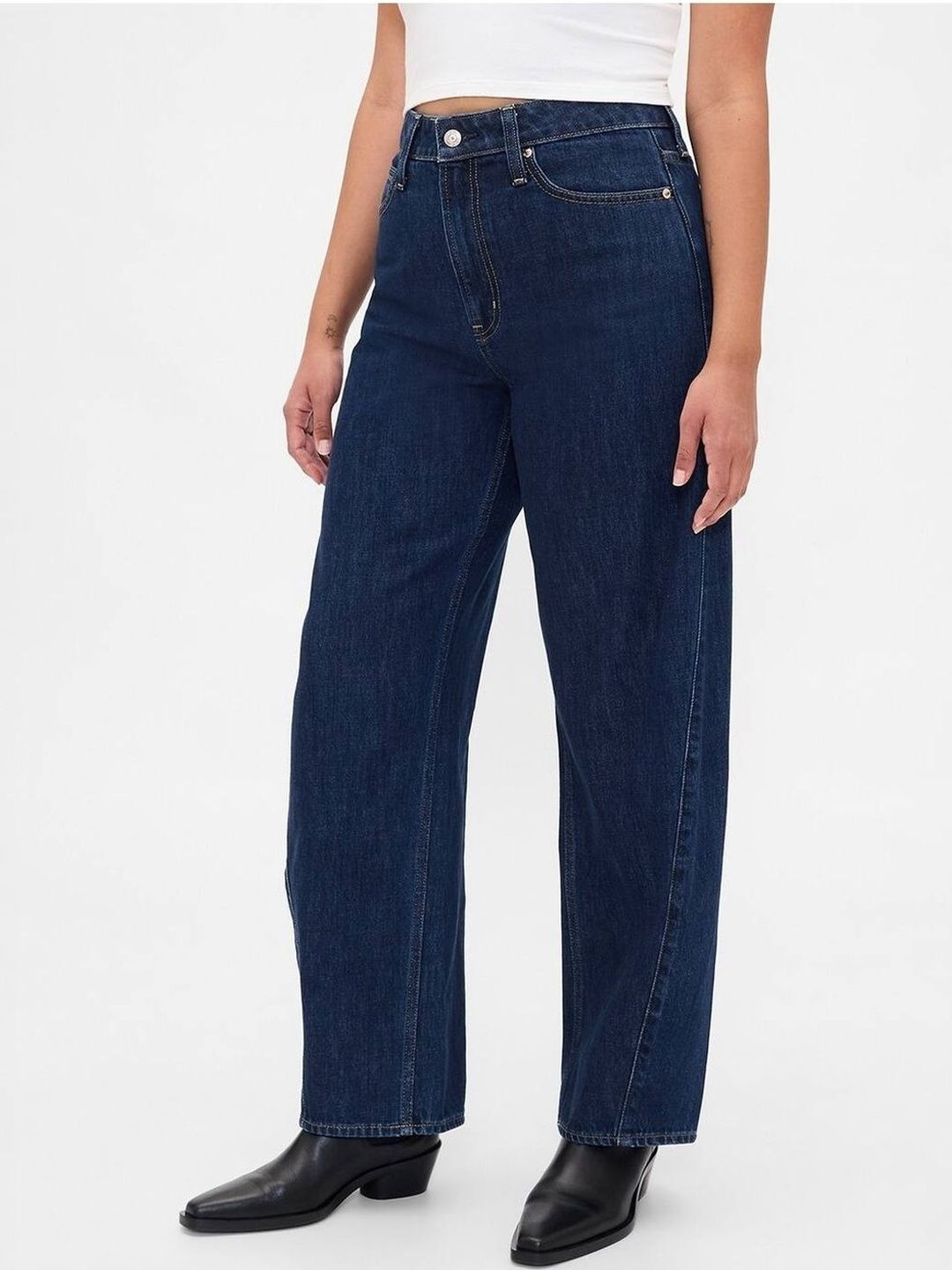 High-Rise No Fade Relaxed Fit Jeans