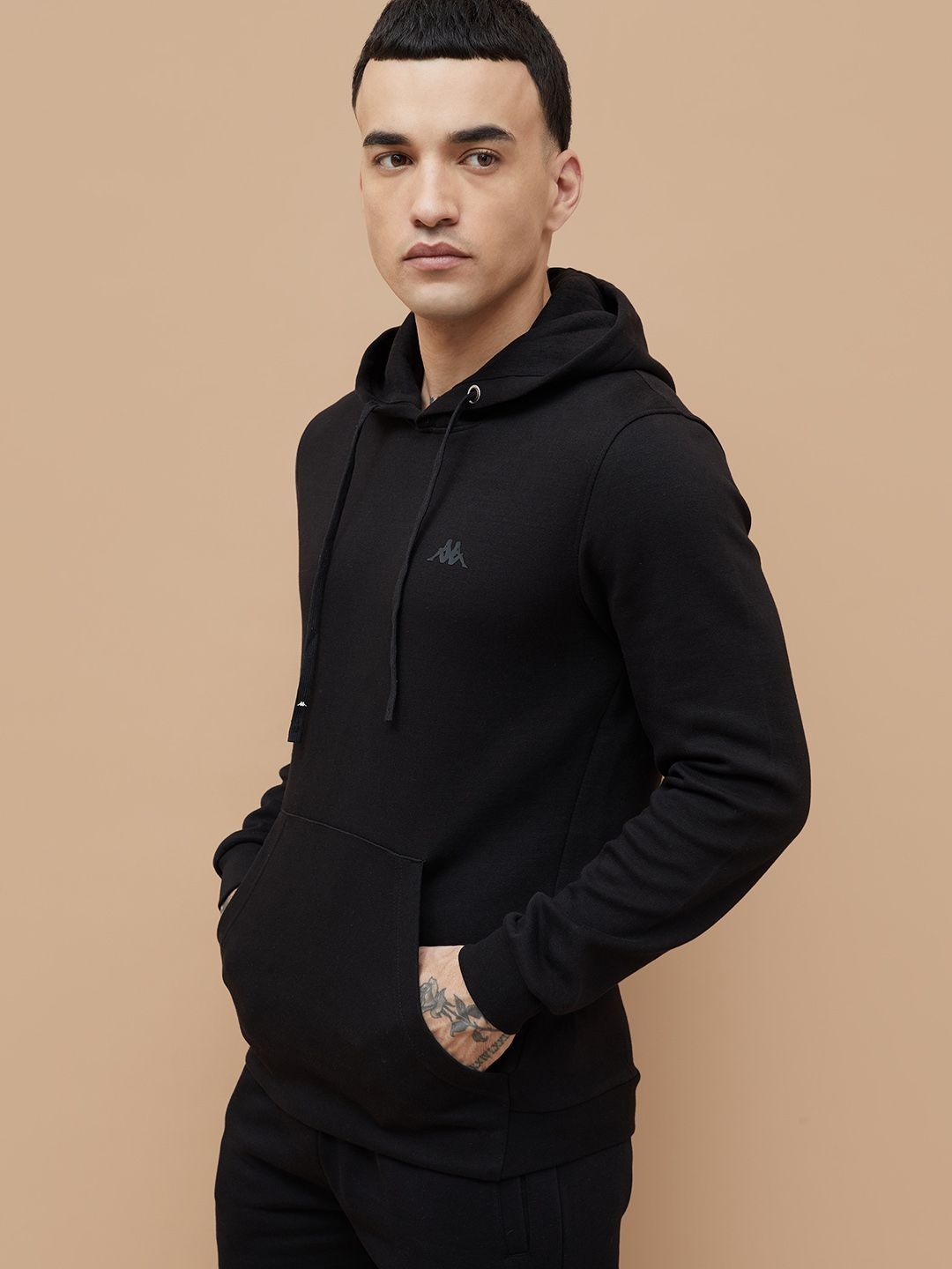 Kappa Men Knitted Hooded Sweatshirt