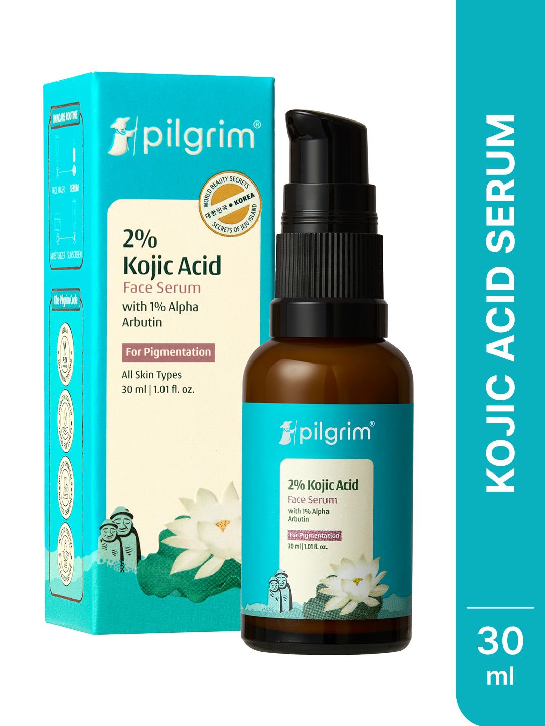 2% Kojic Acid Face Serum Pilgrim 2% Kojic Acid Face Serum For Dark Spots & Pigmentation - 30ml