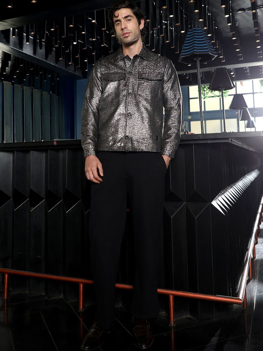 CAHOOT Lightweight Gleam-Jacquard Jacket