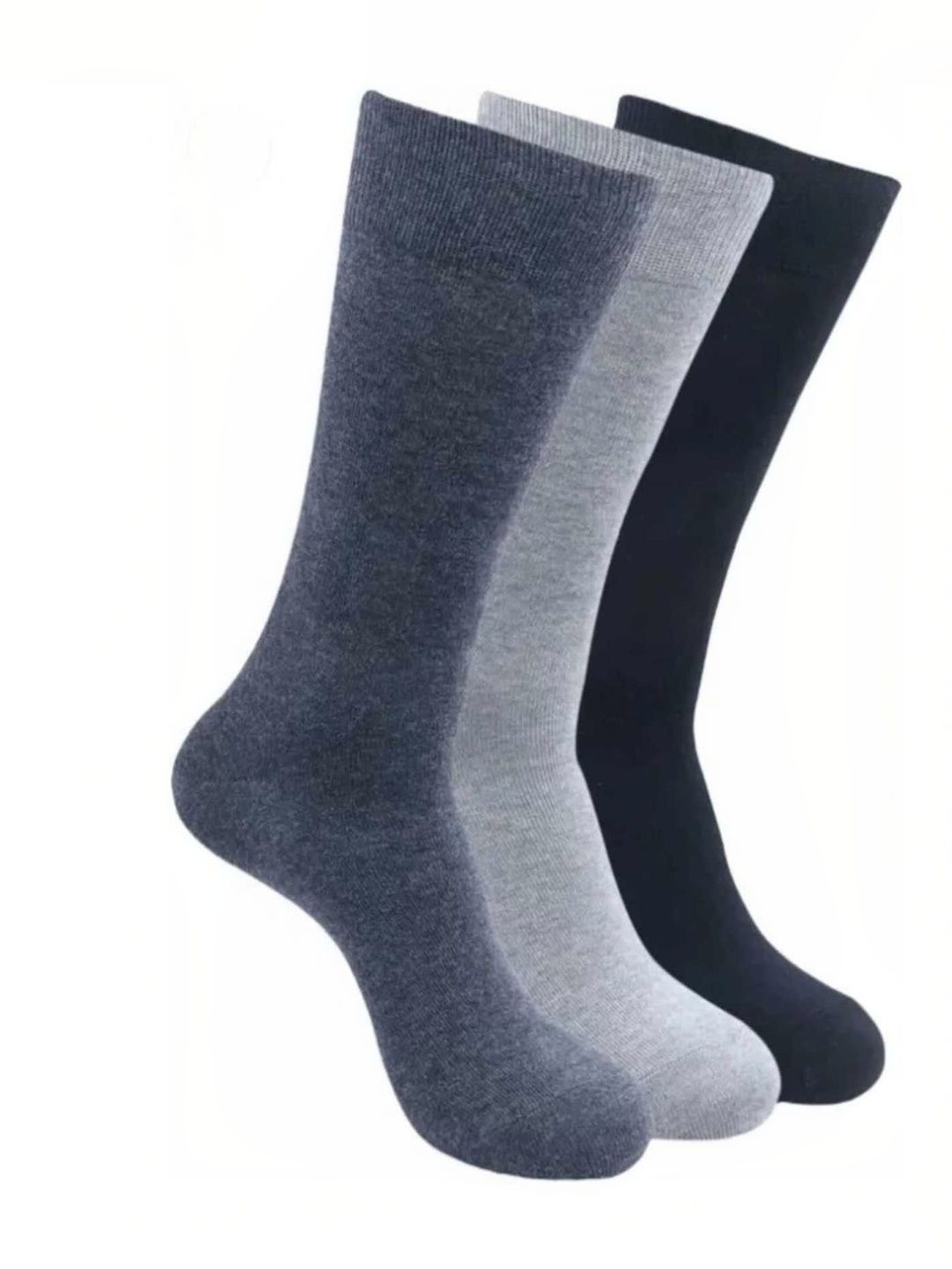 Akeeta Pack Of 3 Pure Cotton Calf Length Socks