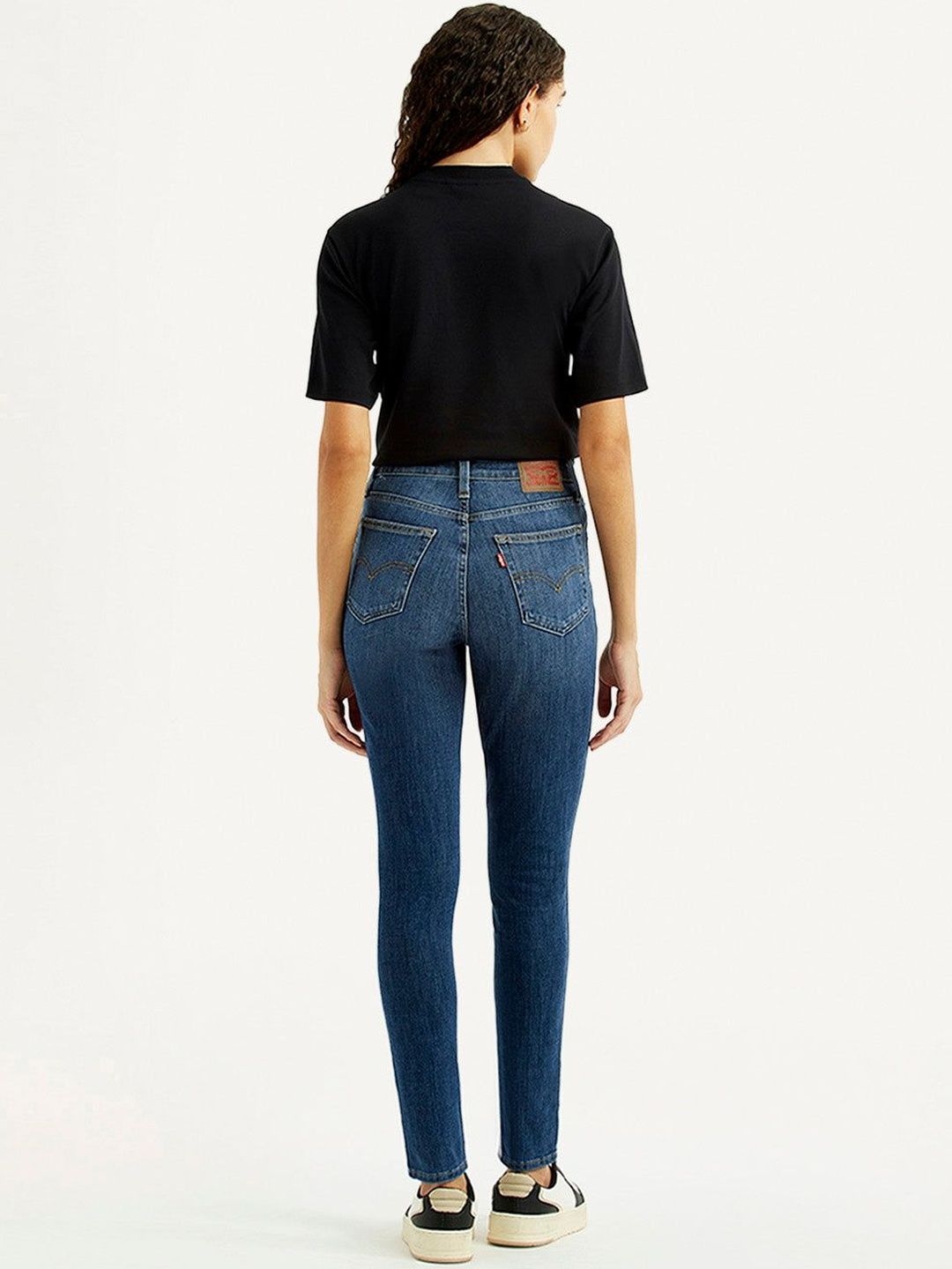 Blue Skinny Fit High Rise Jeans