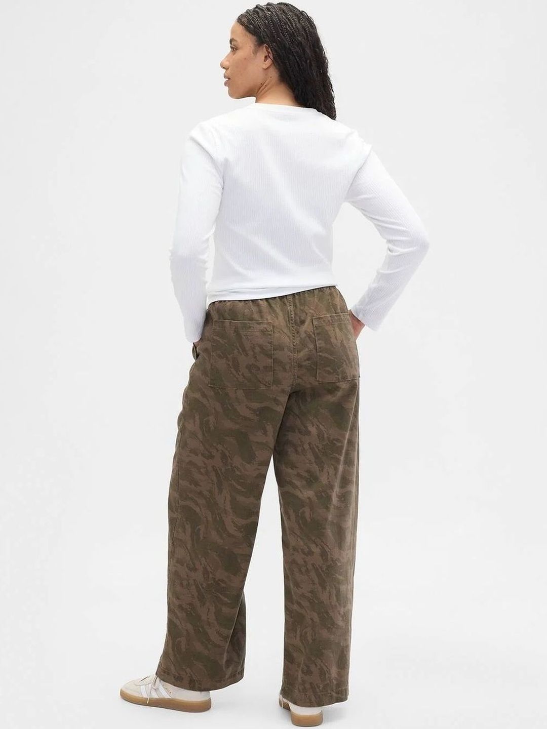 Camouflage Printed Cotton Clean Look Jeans