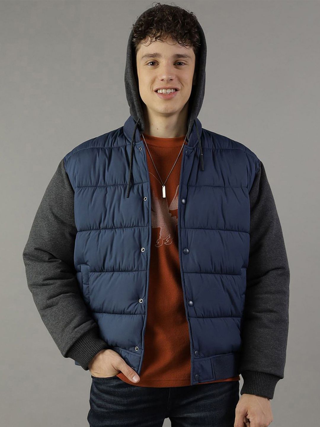 AMERICAN EAGLE OUTFITTERS Men Colourblocked Padded Jacket