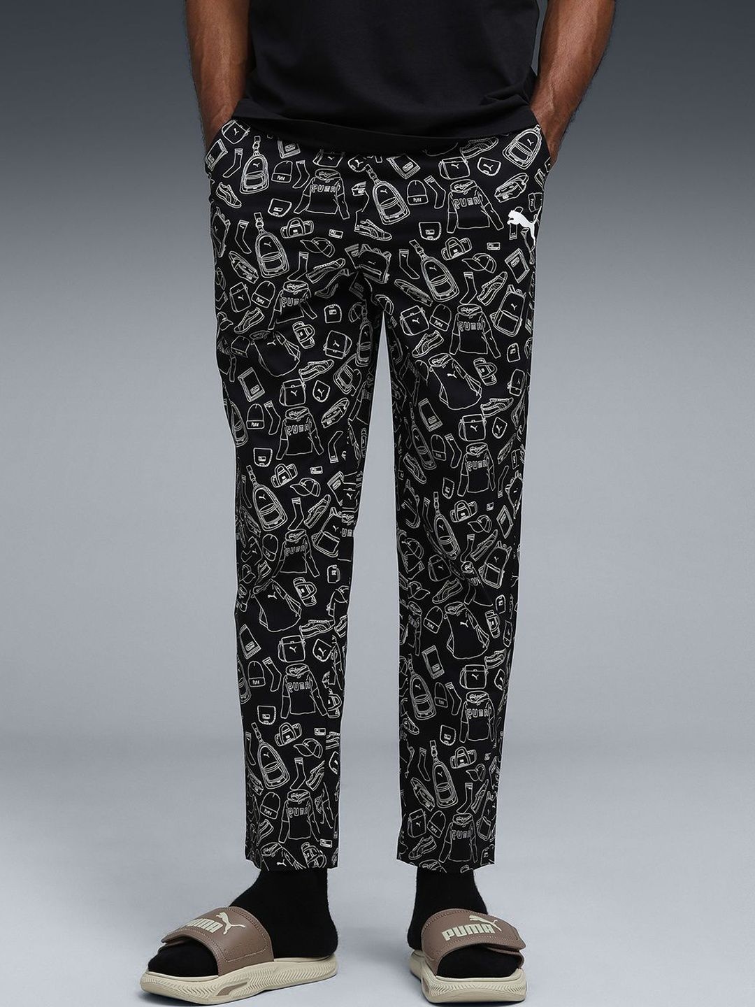Puma Men's Comfort Weave Printed Lounge Pants