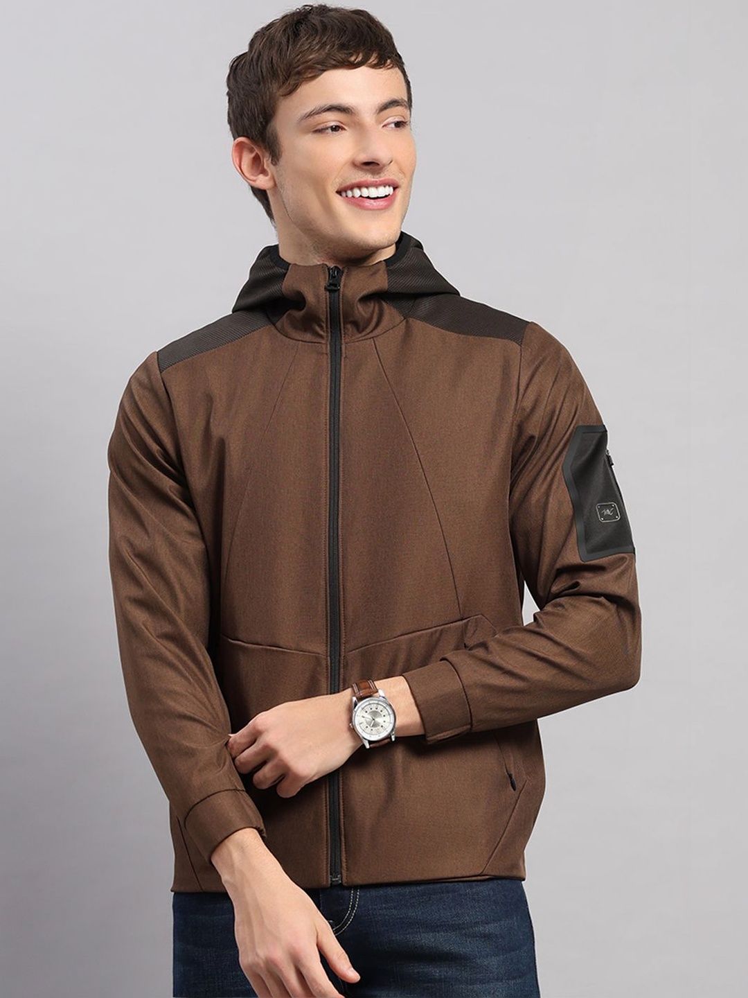 Monte Carlo Men Colourblocked Lightweight Sporty Jacket