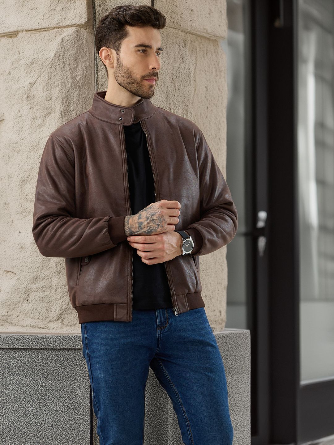 Status Quo Men Lightweight Bomber Jacket