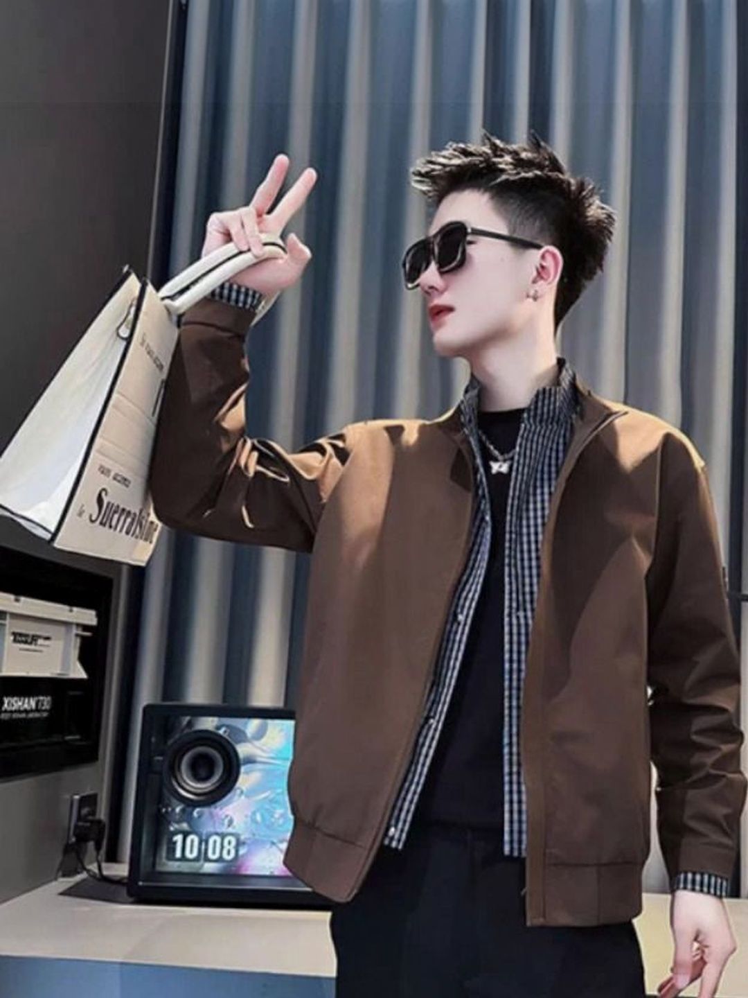 StyleCast x Revolte Men Open Front Jacket