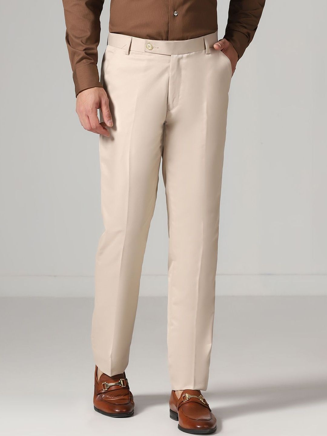TAHVO Men Relaxed Straight Leg Trousers