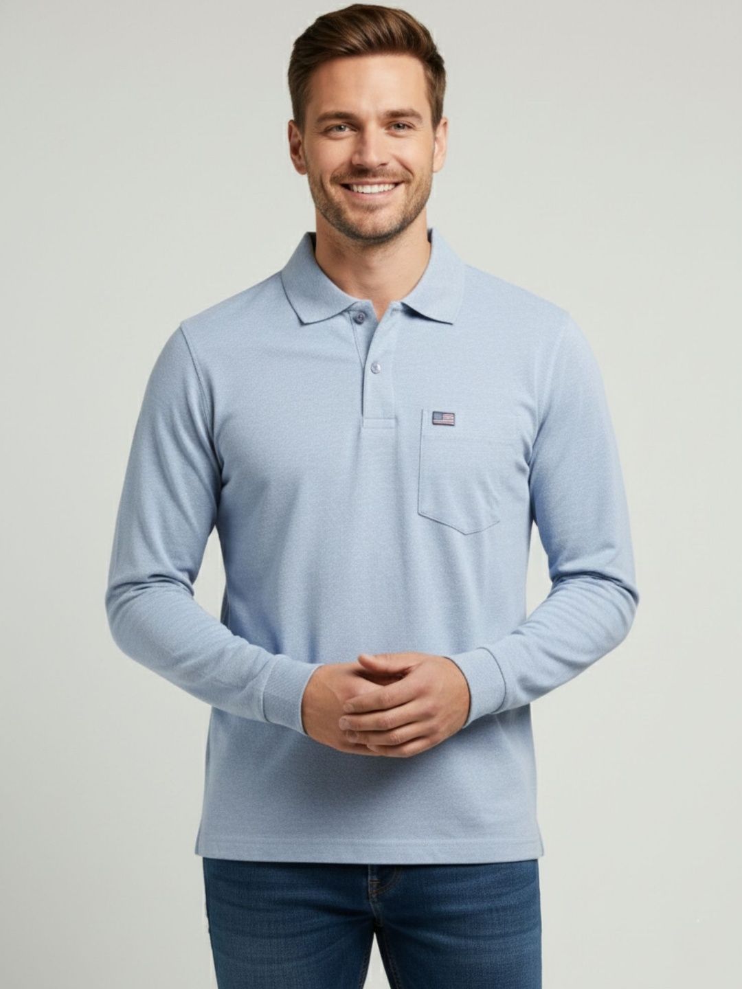 SANDPIPER Men Polo Collar Pockets T-shirt
