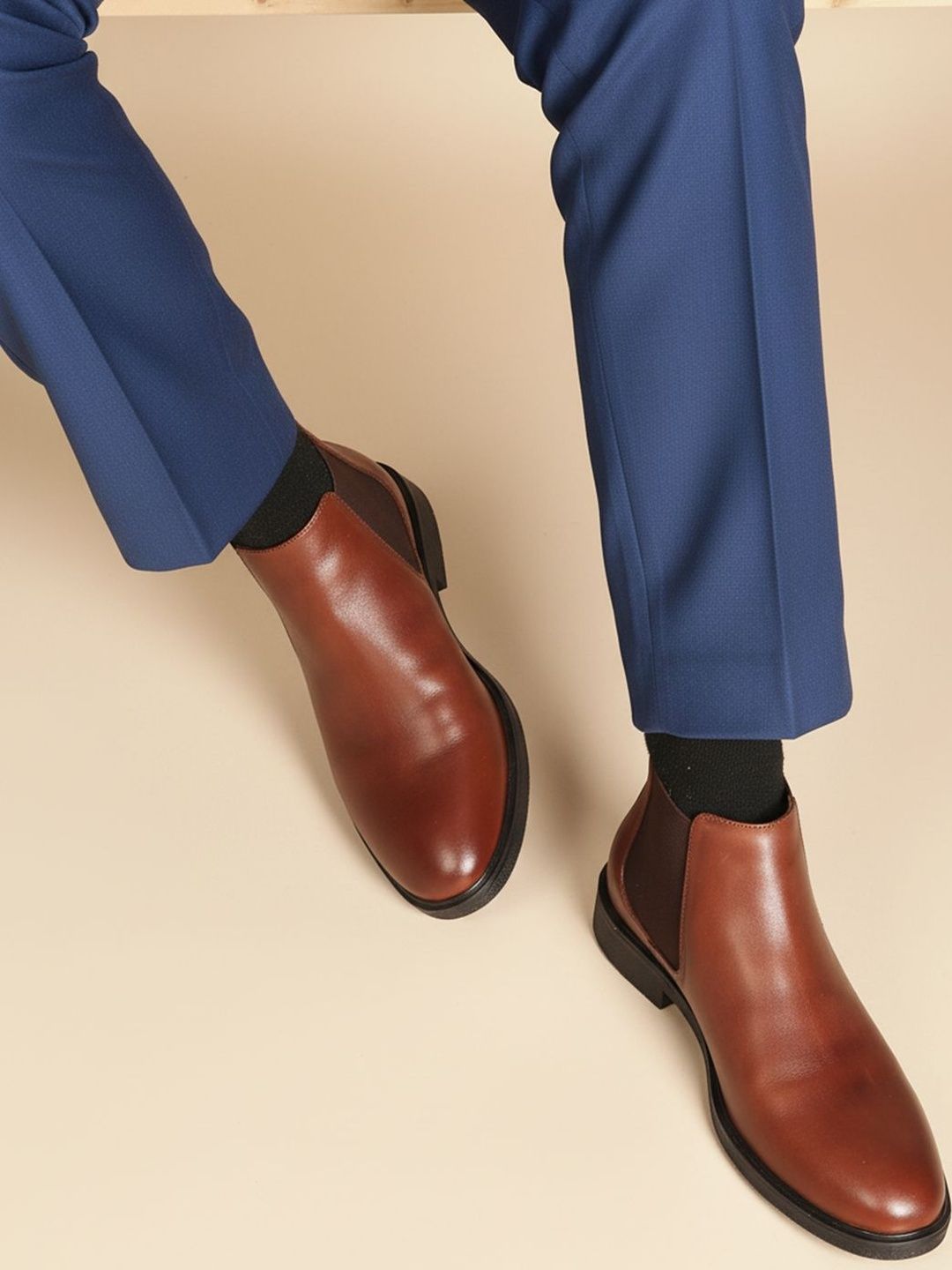 Carlton London Carlton London Men Leather Chelsea Boots