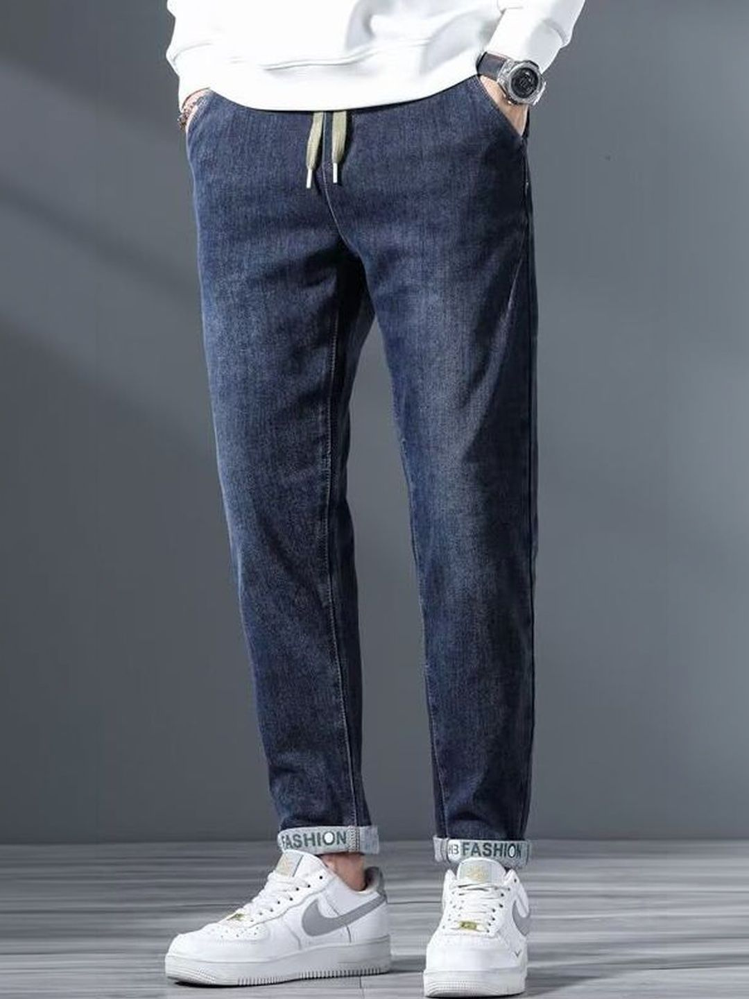 StyleCast x Revolte Men Mid-Rise Light Fade Jeans