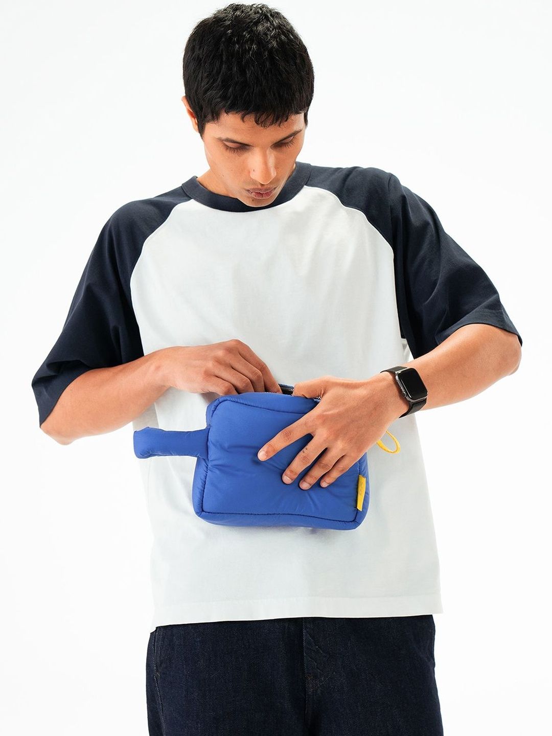 Blue Puft Pouch DailyObjects Blue Puft Pouch