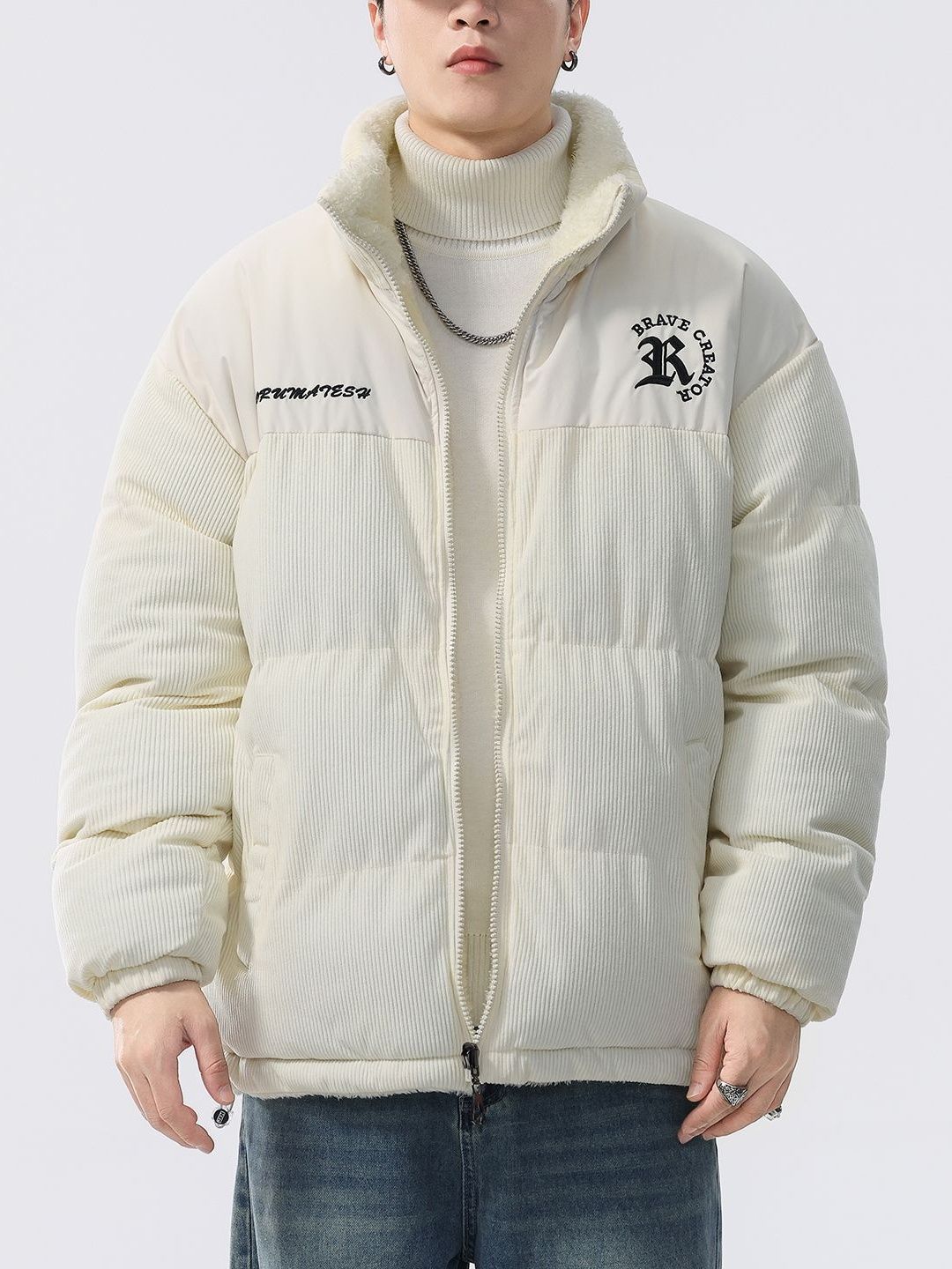 Mast & Harbour Men Brand Logo Puffer Jacket