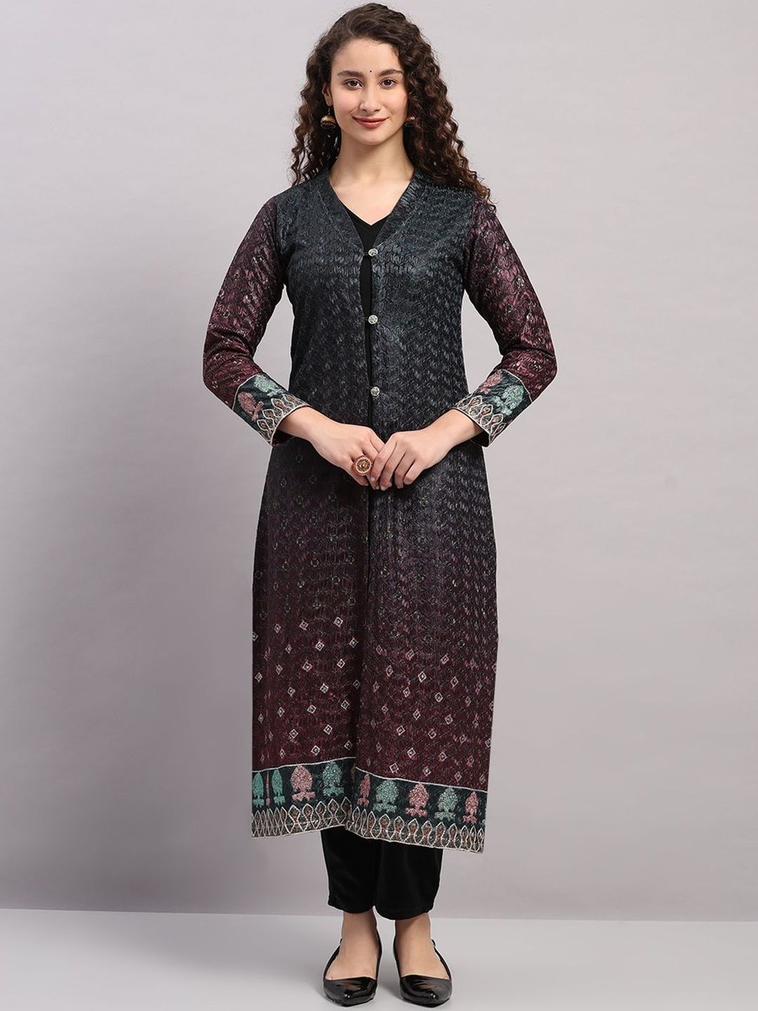 Monte Carlo Women Ethnic Motifs Printed Regular Kurta with Trousers