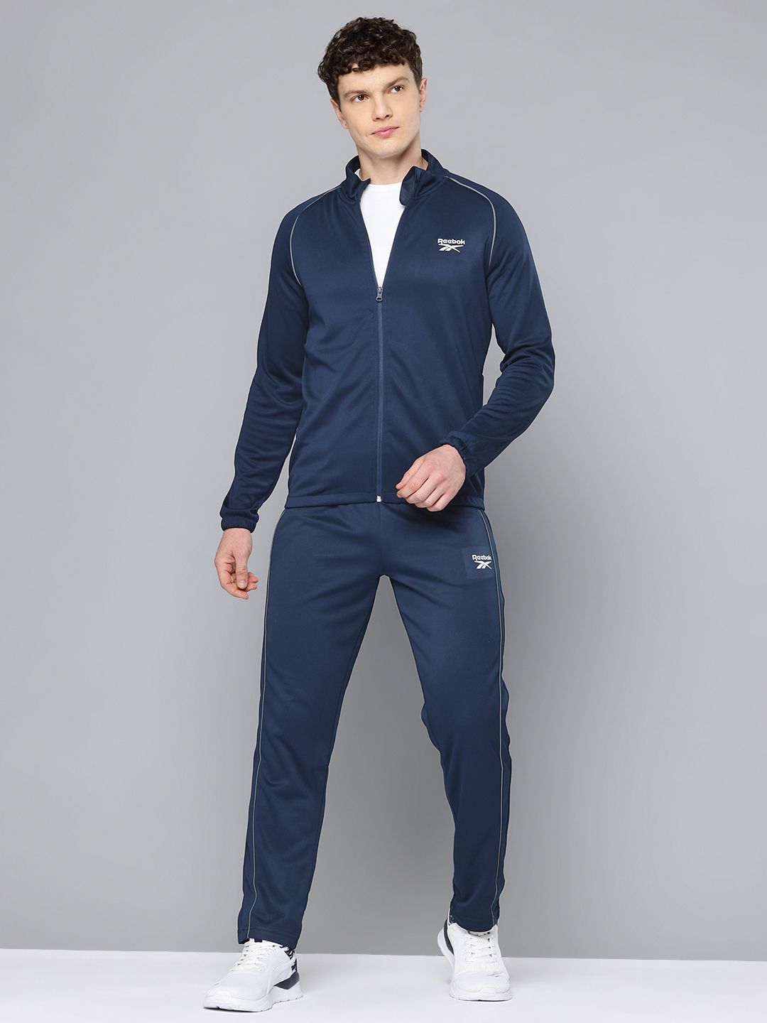 Reebok Brand Logo Detail Speedwick Training Tracksuit with Contrast Piping