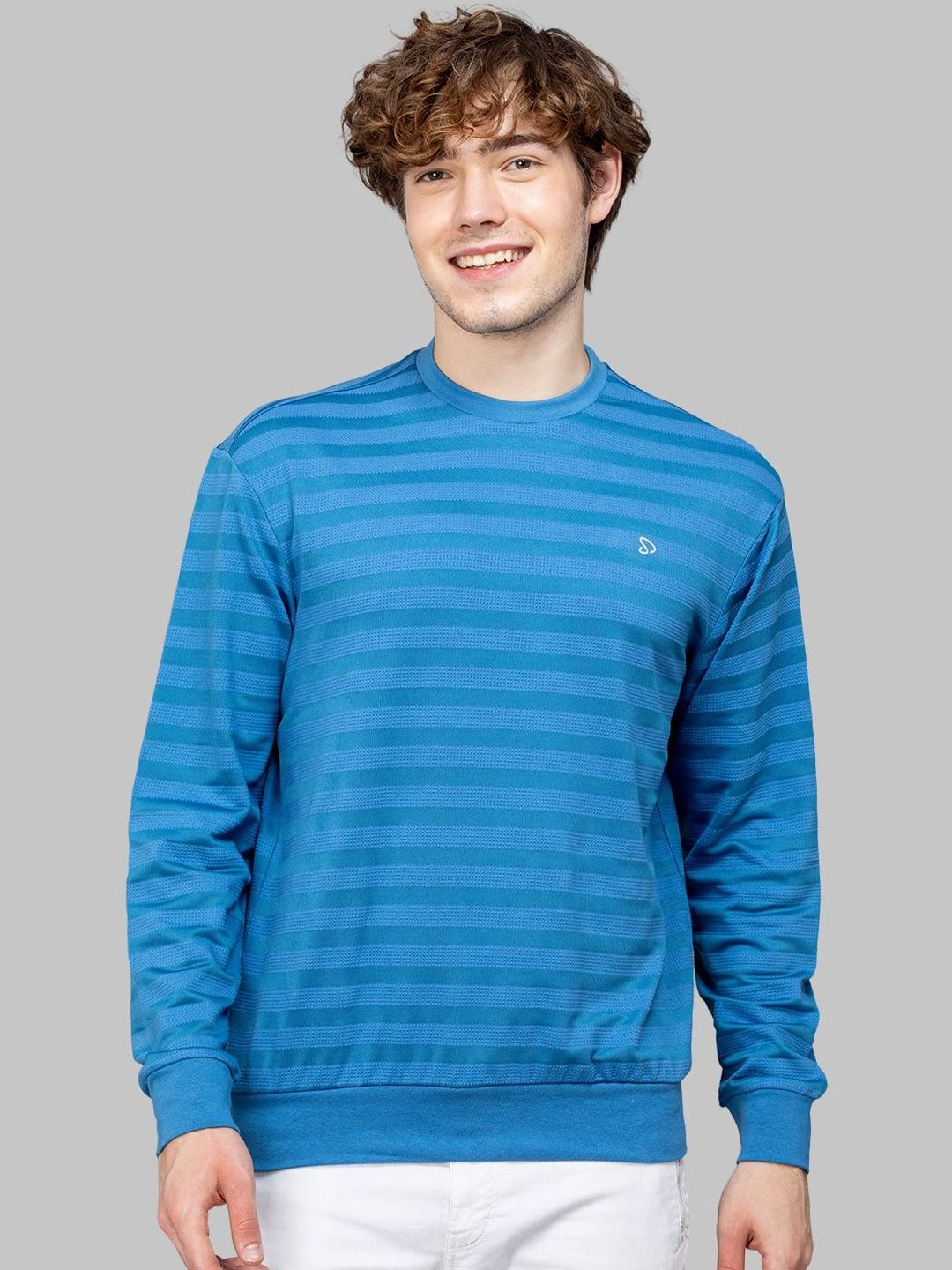 SPORTO Men Striped Sweatshirt
