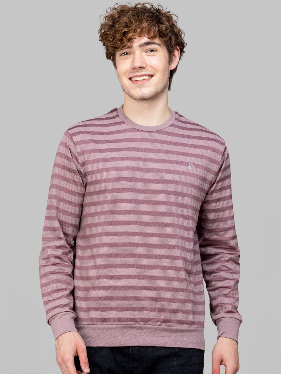 SPORTO Men Striped Sweatshirt