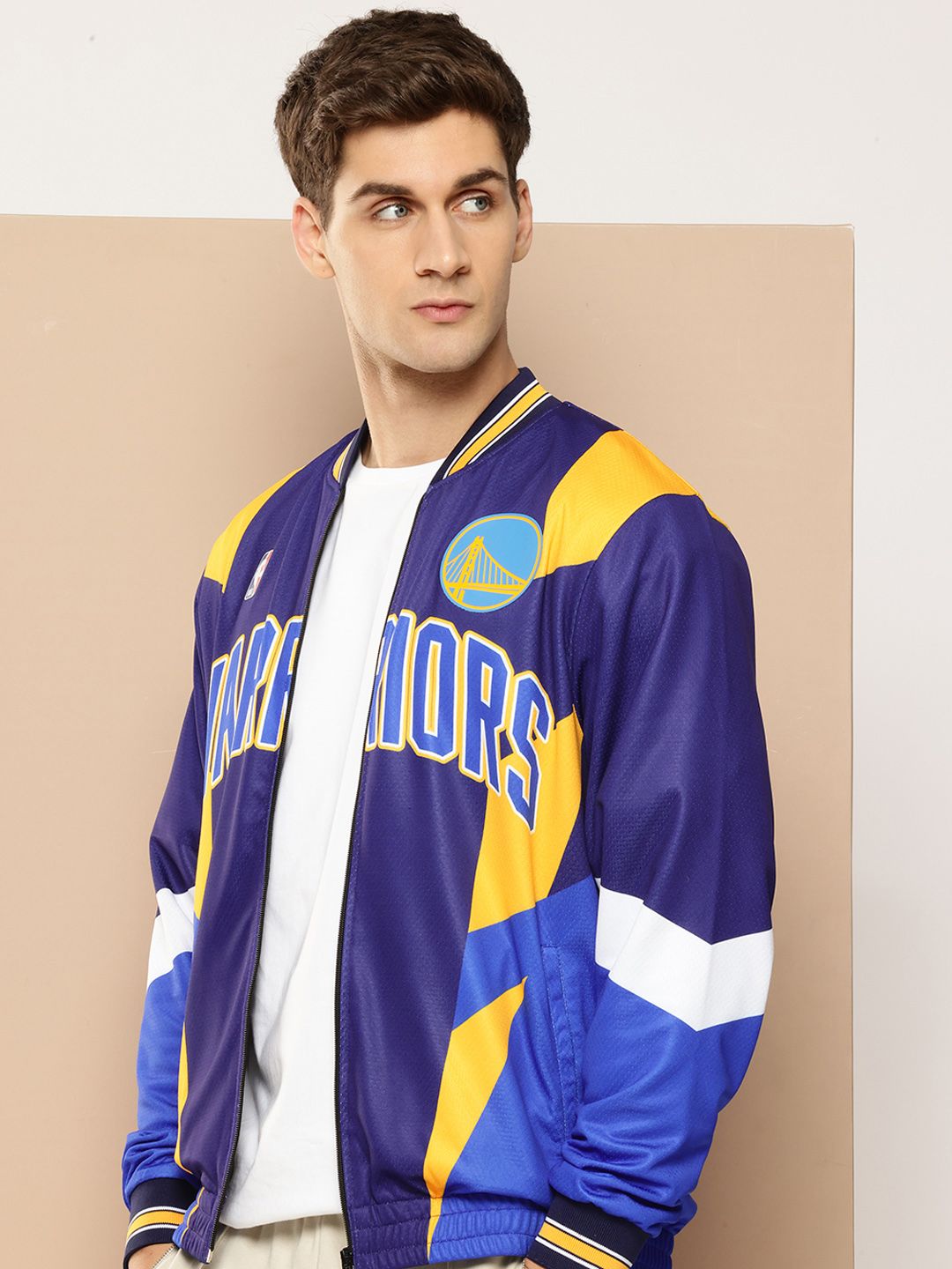 NBA Golden State Warriors Typography Lightweight Chicago Bulls Sporty Jacket
