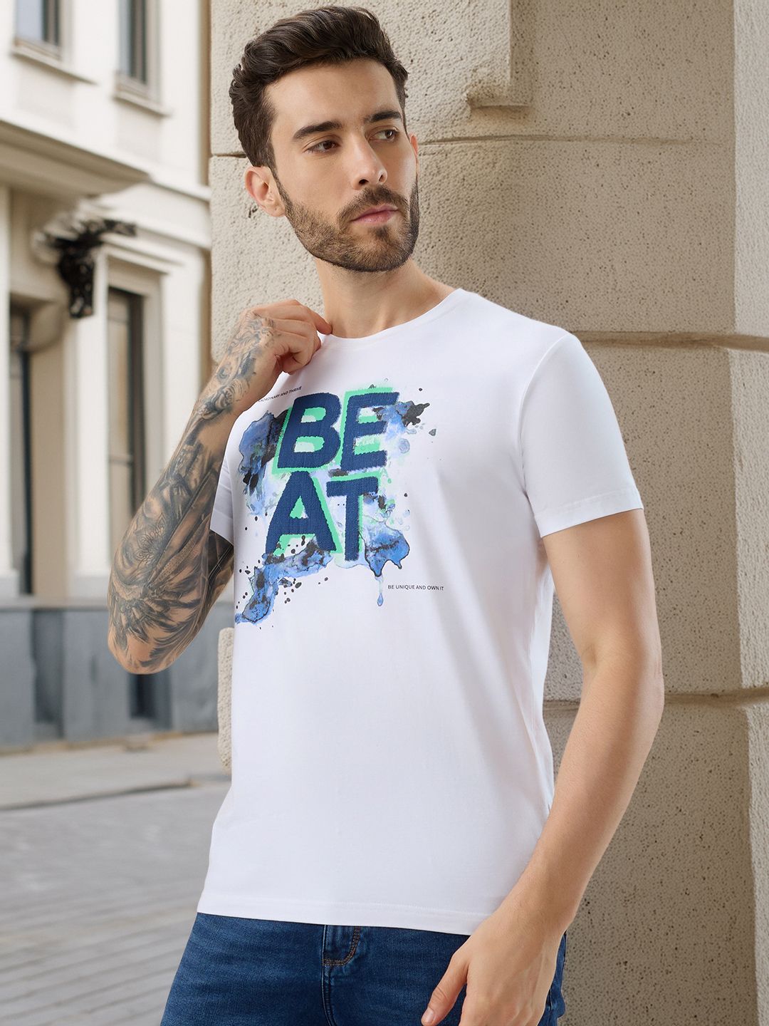 Status Quo Men Typography Printed T-shirt