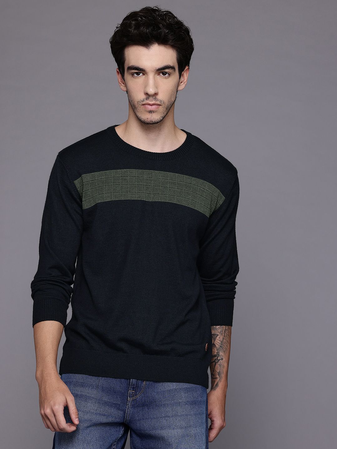 Raymond Self Striped Pullover