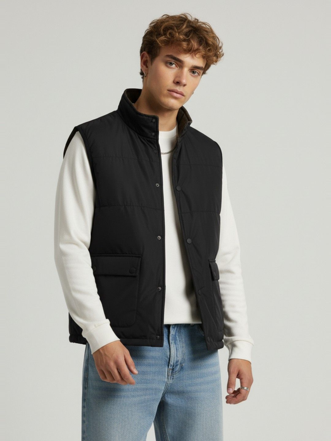 glitchez Relaxed Reversible Tailored Jacket