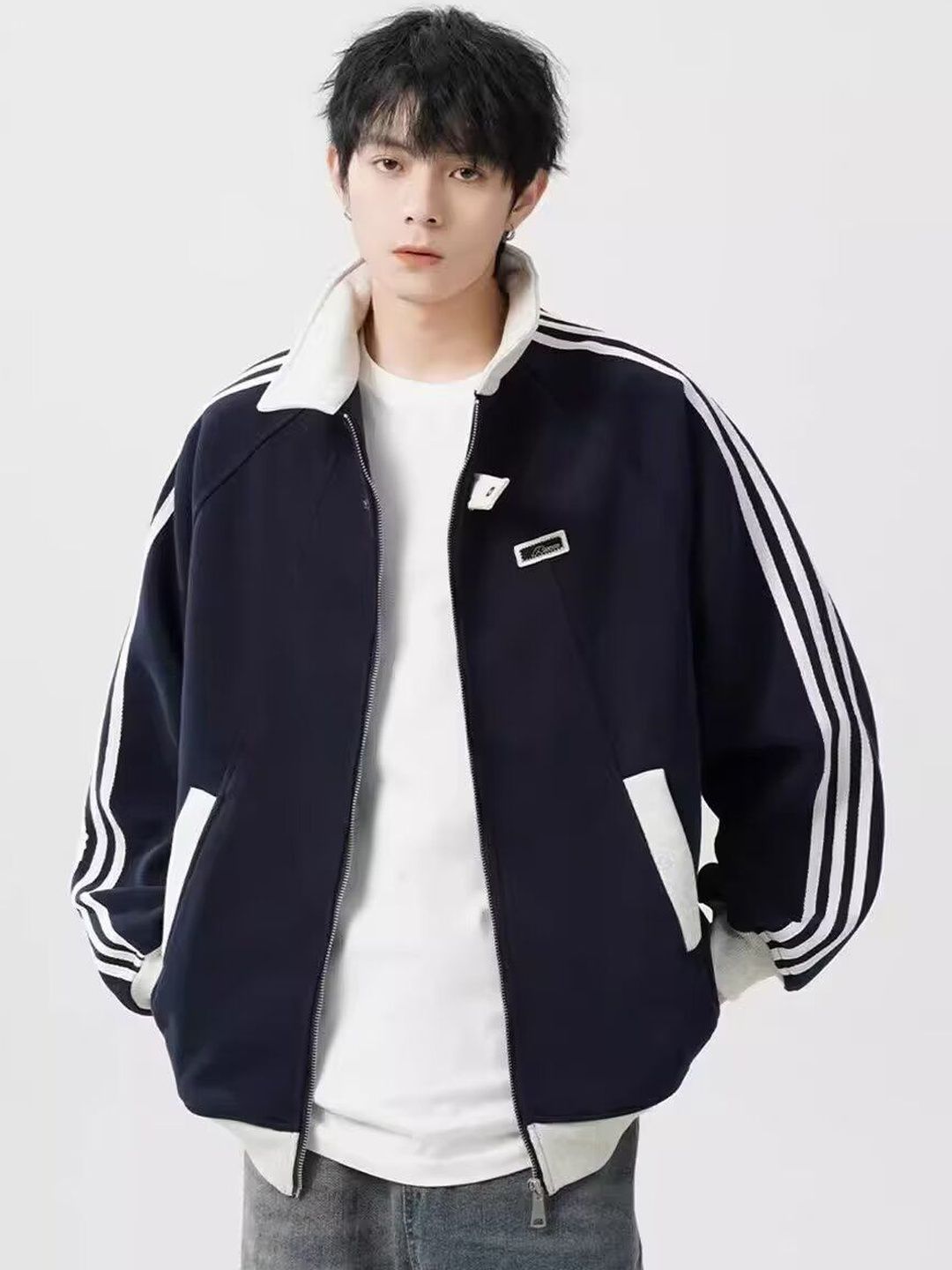 HERE&NOW Men Colourblocked Sporty Jacket
