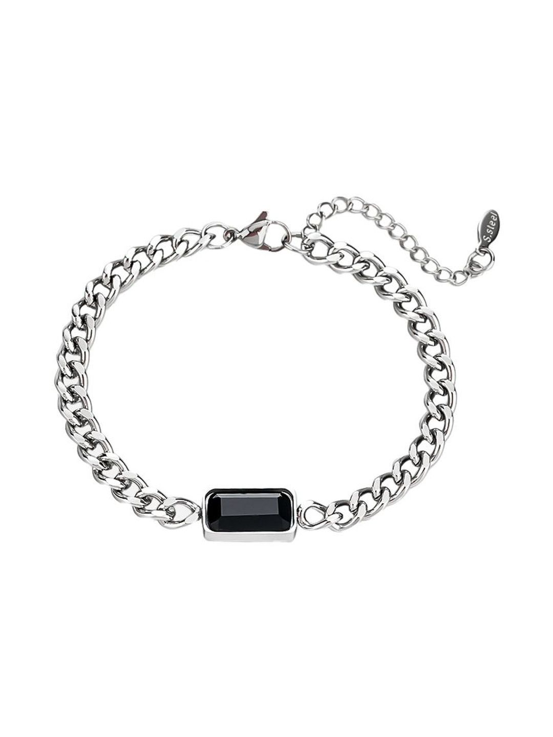 StyleCast x Revolte StyleCast x Revolte Men Handcrafted Silver-Plated Link Bracelet