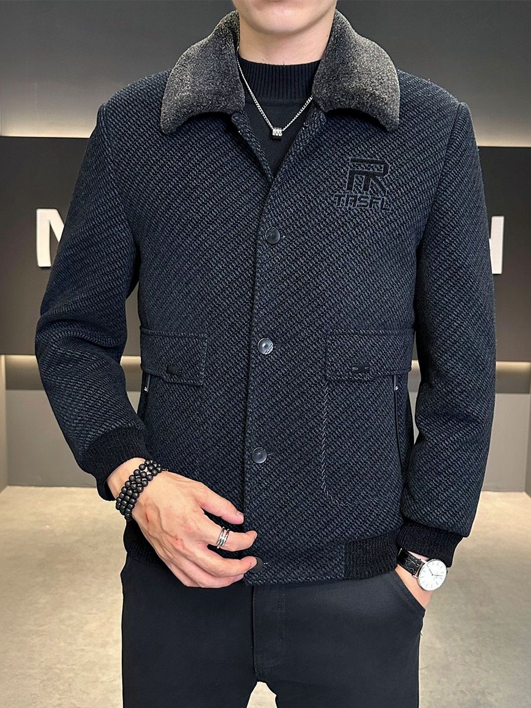 Mast & Harbour Men Woven Jacket