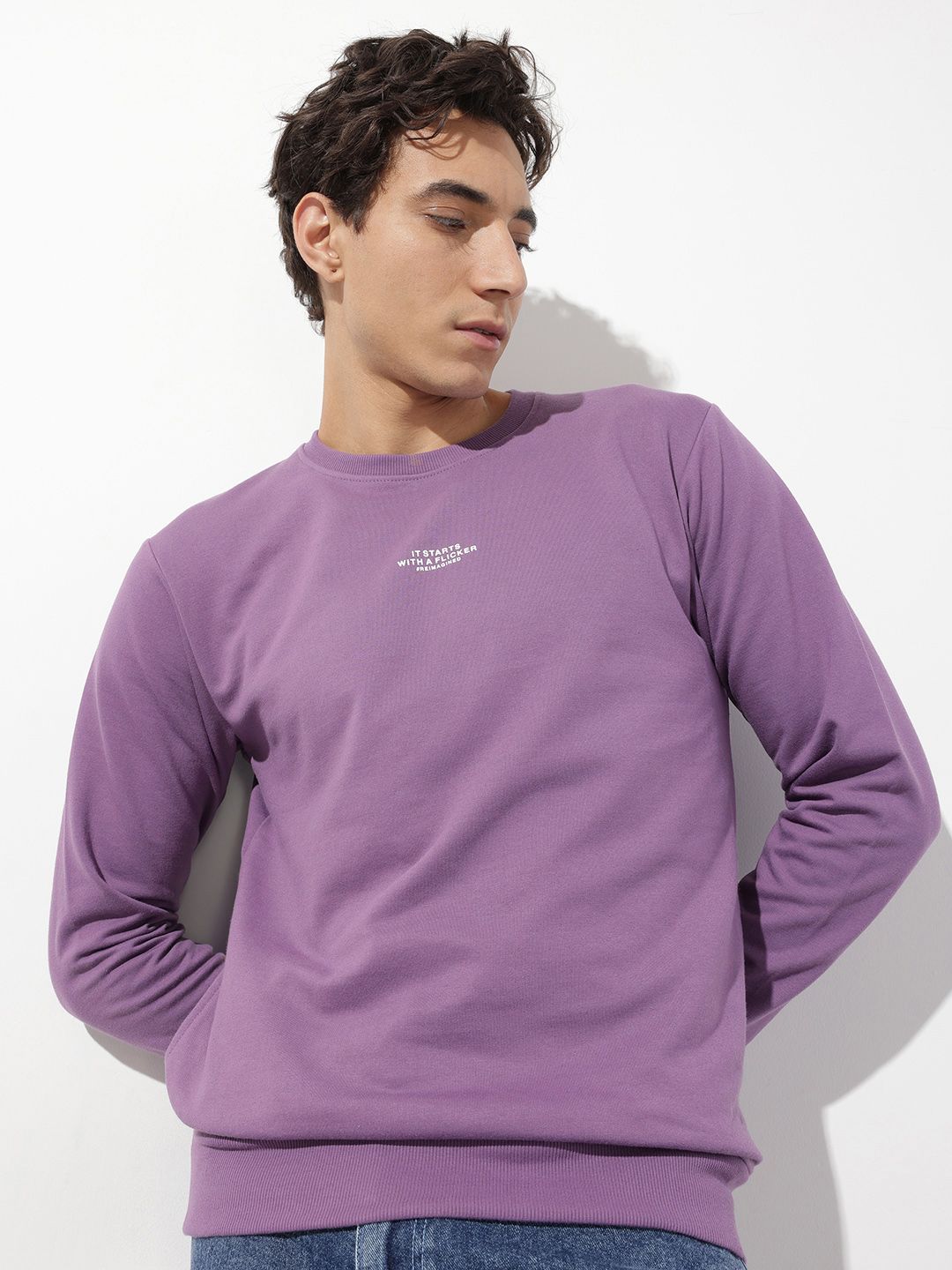 The Roadster Lifestyle Co. Sweatshirt with Minimal Print