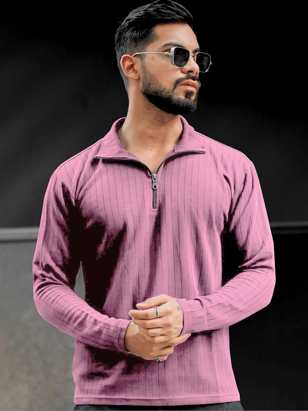 HAPPY KHAJANA Men Polo Collar T-shirt