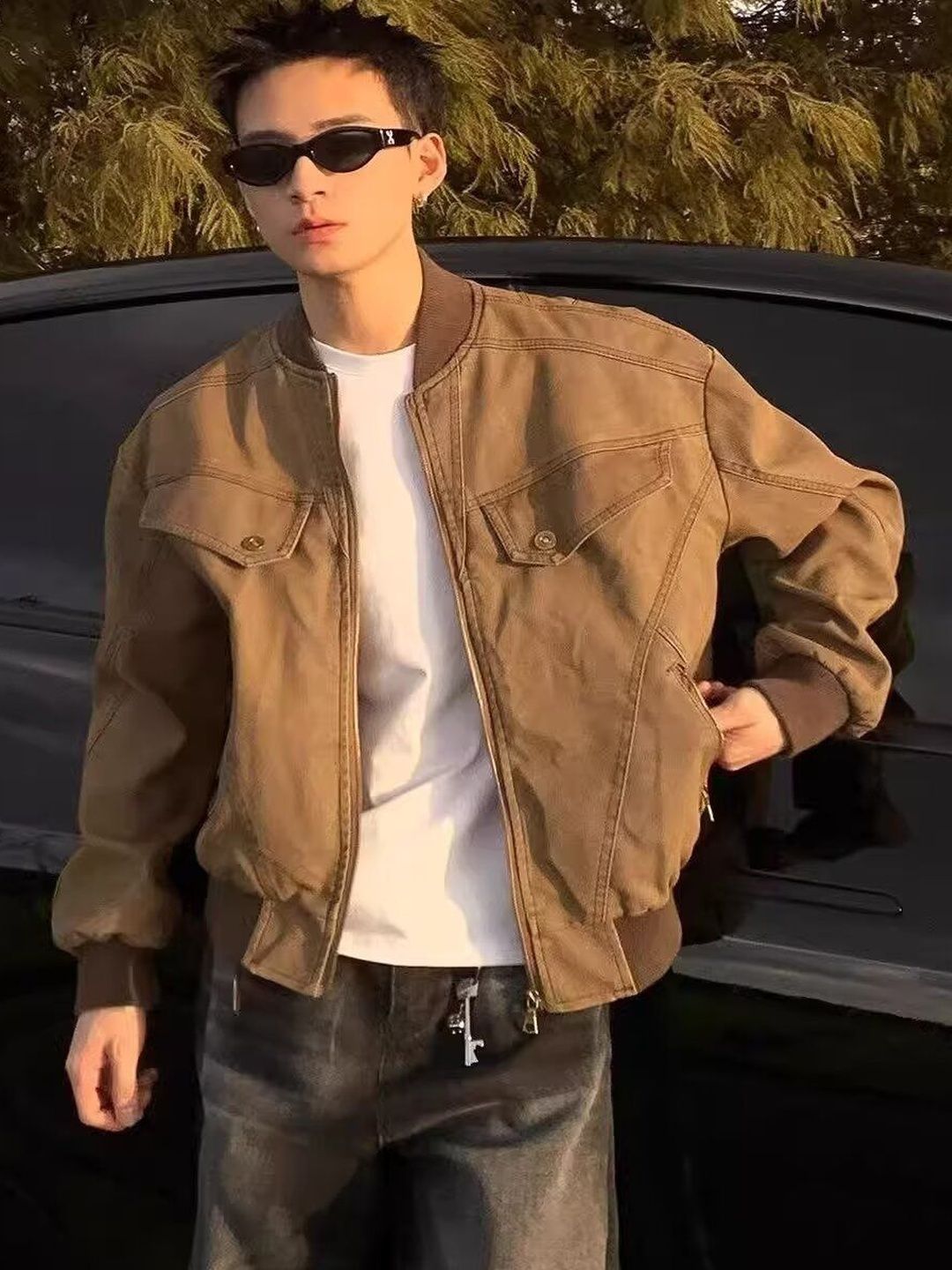 HERE&NOW Men Bomber Jacket