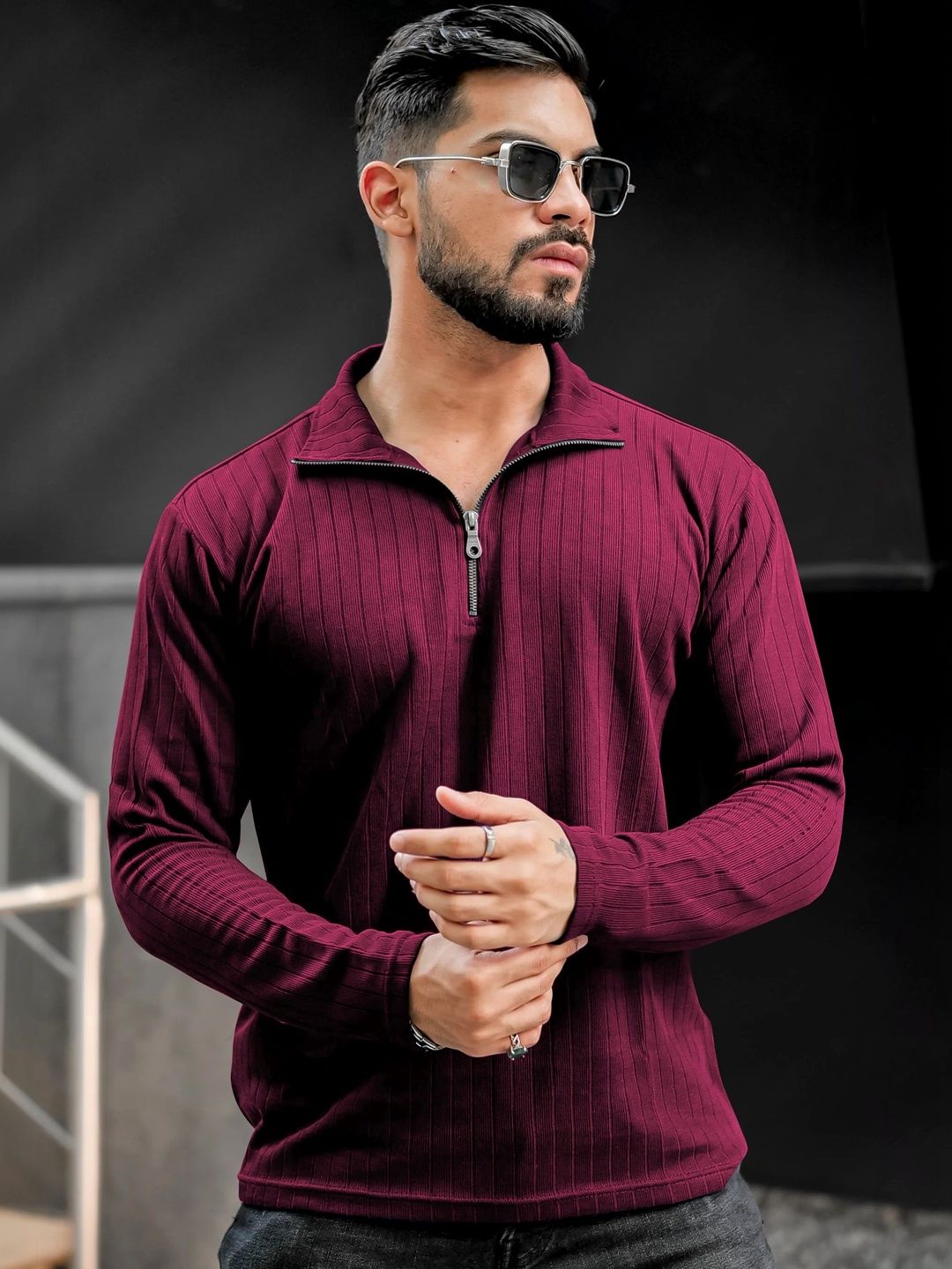 HAPPY KHAJANA Men Polo Collar T-shirt