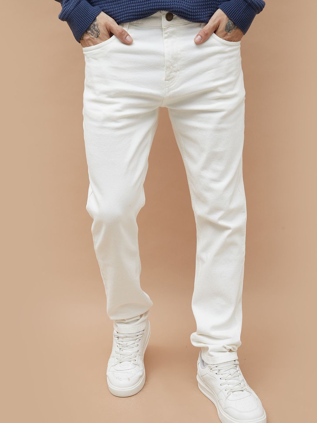 Fame Forever by Lifestyle Men Straight Fit Mid-Rise Stretchable Jeans