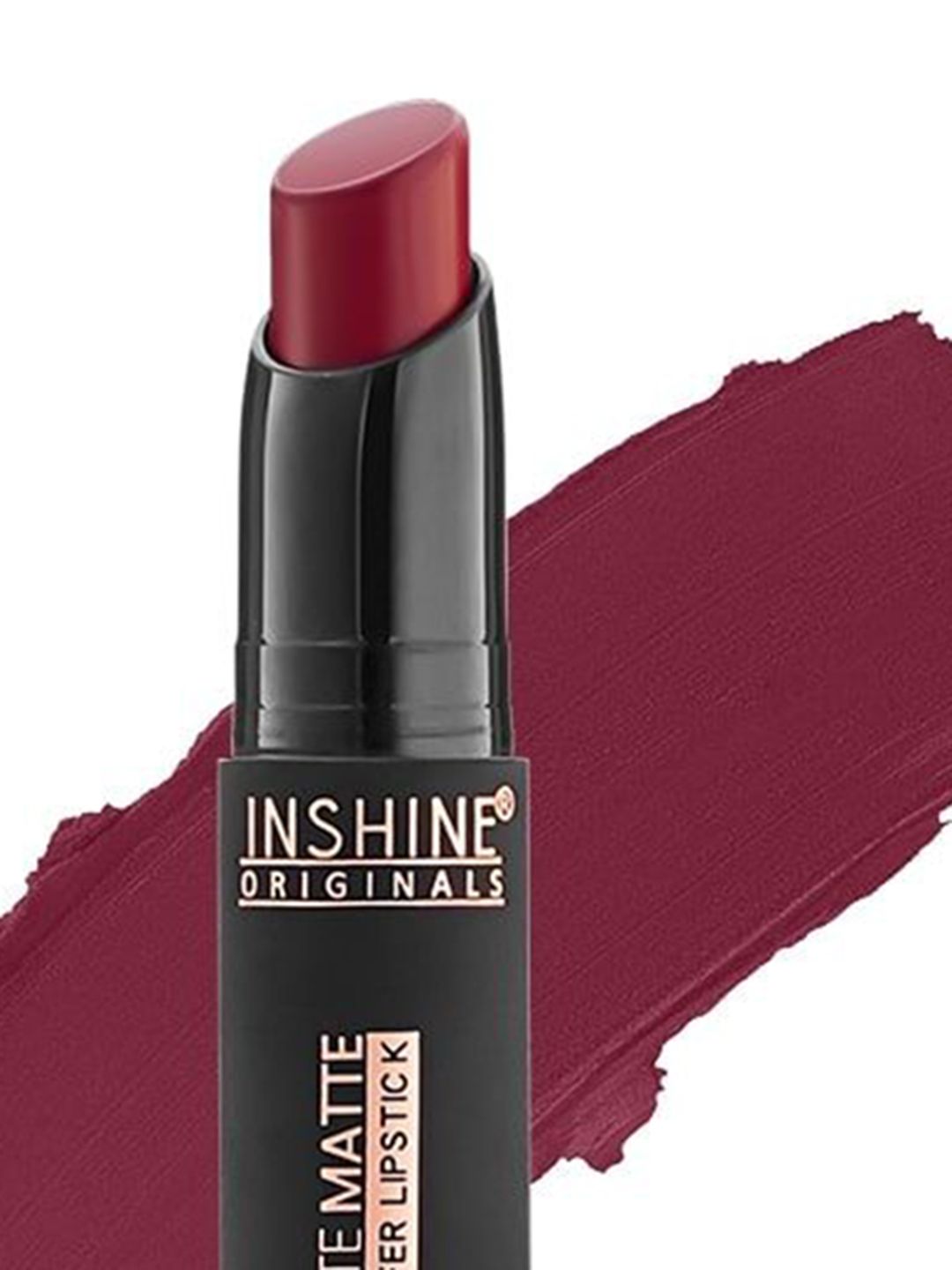 Buy Inshine Absolute Matte Non Transfer Proof Lipstick- Burgundy